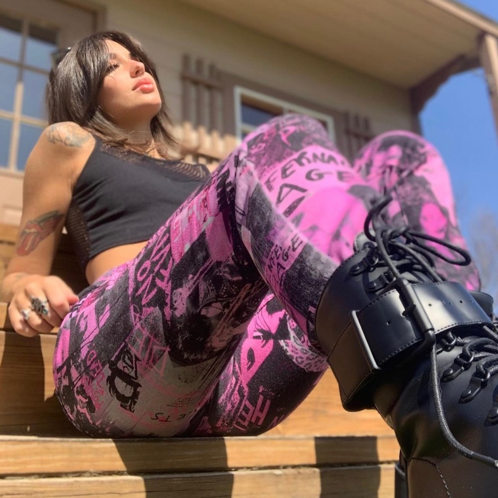 Current Mood Punk Graphic Jeans